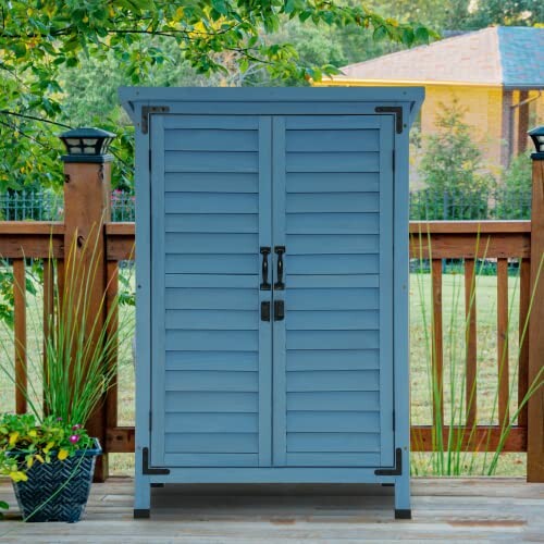 MCombo Outdoor Wood Storage Cabinet