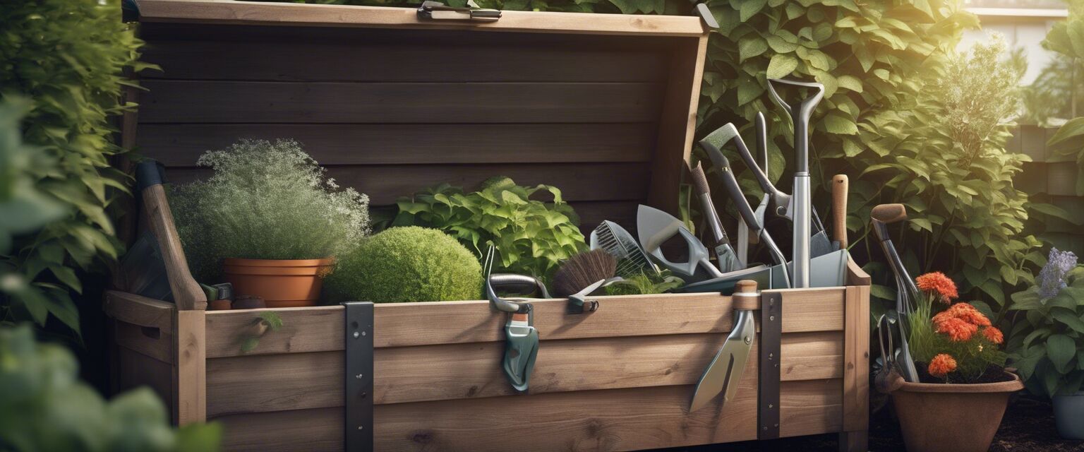 Garden Storage Box Organization