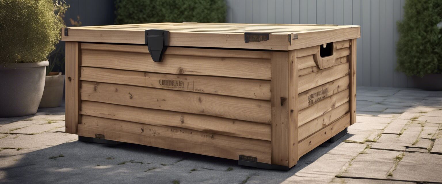 Garden Storage Box with Labels