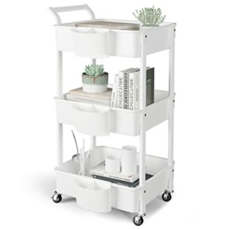 3-Tier Utility Rolling Cart